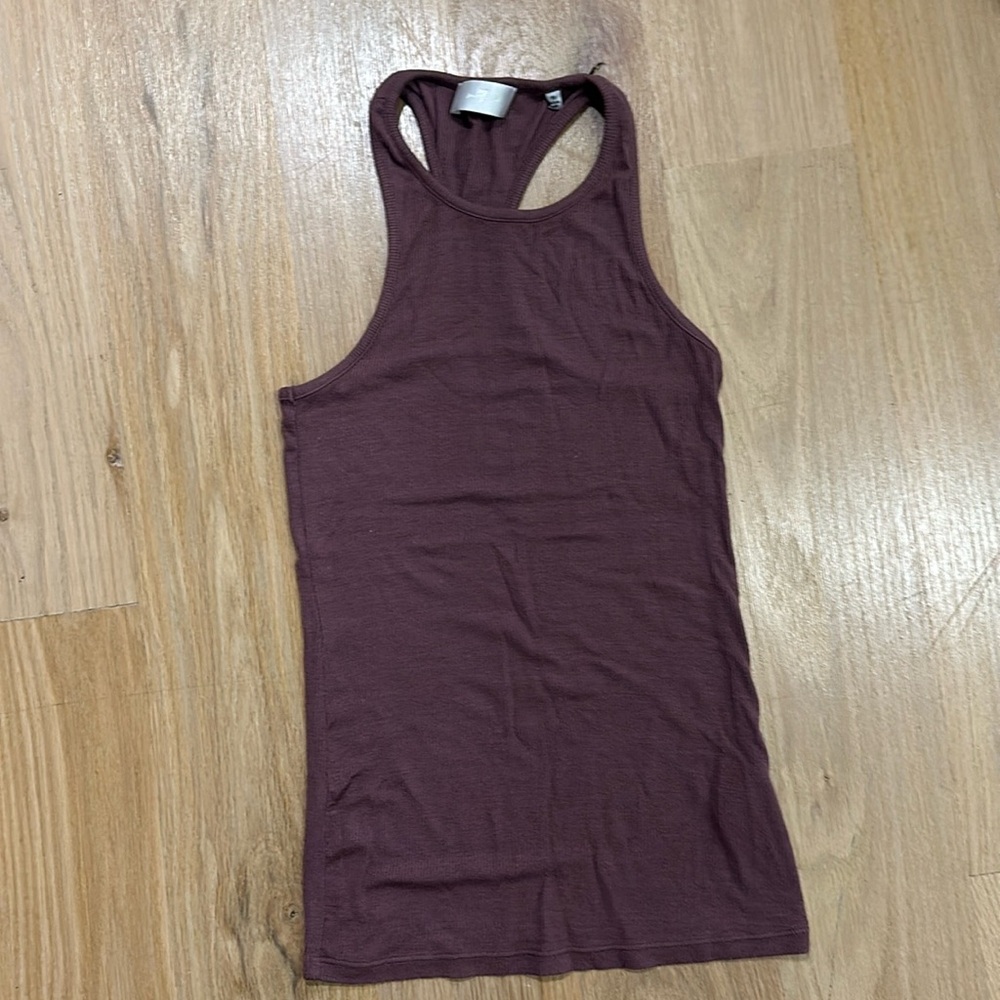 7 for mankind tank top. Wine color xs